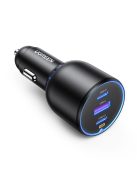 Ugreen CD293 car charger 2x USB-C PD and 1x USB-A 130W - black