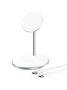 Choetech T581-F MagSafe / Qi 2in1 wireless charger + USB-C cable - white