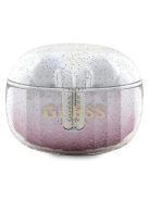 Guess Glitter Gradient TWS Bluetooth headphones + docking station - pink