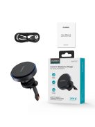 Choetech T205-F magnetic holder with 15 W inductive charger - black