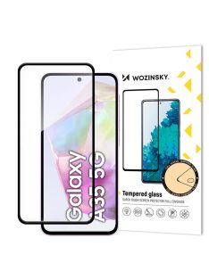   Wozinsky Full Glue Tempered Glass for Samsung Galaxy A35 with black frame