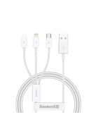 Baseus Superior Series USB-A - USB-C / Lightning / micro USB 3.5A cable 1m - white