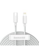 Baseus Simple Wisdom Lightning / USB-C cable 20W 1.5 m 2 pcs - white