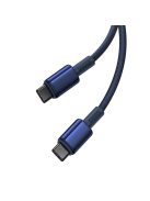 Baseus Tungsten Gold USB-C / USB-C cable 100W 1m - navy blue