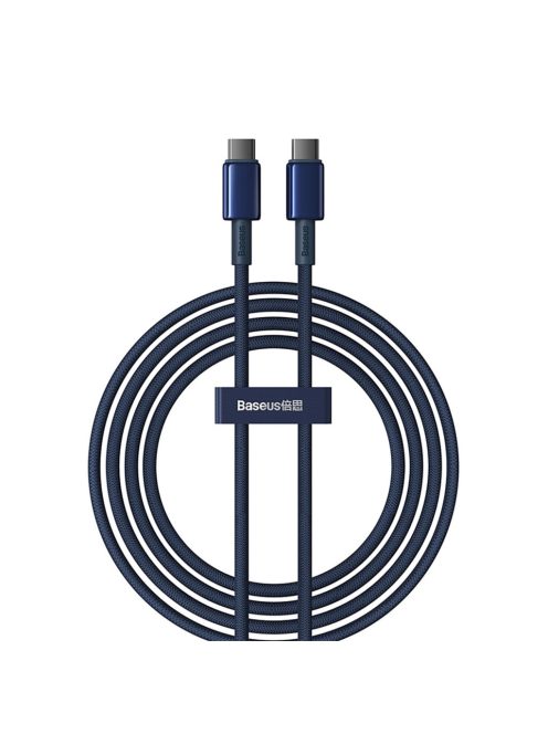 Baseus Tungsten Gold USB-C / USB-C 100W 2m cable - navy blue