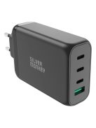 Silver Monkey GaN 130W wall charger 3x USB-C PD 1x USB-A 3.0 QC - black