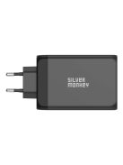 Silver Monkey GaN 130W wall charger 3x USB-C PD 1x USB-A 3.0 QC - black