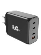 Silver Monkey SMA153 200W GaN charger 3xUSB-C PD USB-A QC 3.0 - black