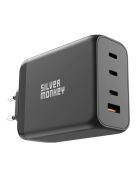 Silver Monkey SMA153 200W GaN charger 3xUSB-C PD USB-A QC 3.0 - black