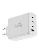 Silver Monkey SMA154 200W GaN charger 3xUSB-C PD USB-A QC 3.0 - white