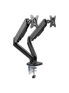 Silver Monkey UM-800 holder for two monitors on a gas spring - black