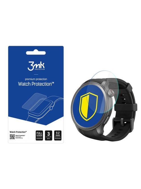 3mk Watch Protection™ hybrid glass v. FlexibleGlass Lite on Amazfit Balance