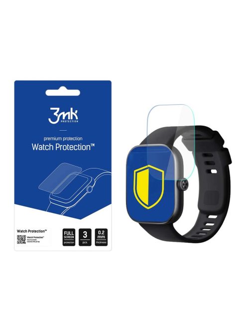 3mk Watch Protection™ hybrid glass v. FlexibleGlass Lite on Xiaomi Redmi Watch 4