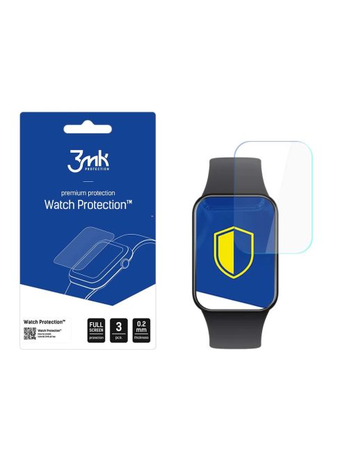 3mk Watch Protection™ hybrid glass v. FlexibleGlass Lite on Xiaomi Smart Band 8 Pro