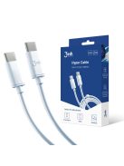 3mk Hyper Cable USB-C / USB-C 100W 2m - white