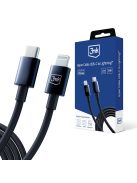 3mk Hyper Cable USB-C / Lightning 20W 1.2m - black