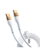 3mk Hyper Silicone Cable USB-C / USB-C 100W 2m - white