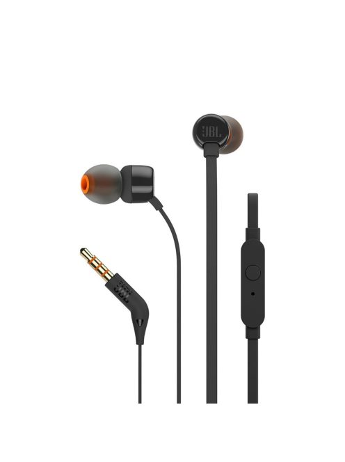 JBL Tune 160 in-ear headphones, 3.5mm mini jack with remote control - black