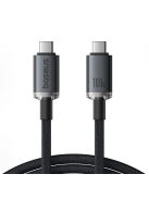 Baseus Crystal Shine CB000089 USB-C / USB-C USB3.2 cable 100W 20Gbps 1.5m - black