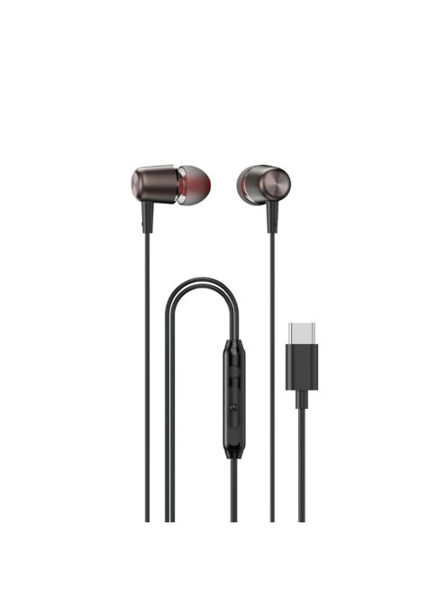 Dudao X1PROT in-ear wired USB-C headphones 1.2 m - black