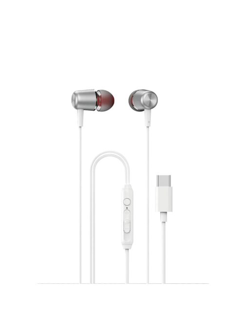 Dudao X1PROT in-ear wired USB-C headphones 1.2 m - white