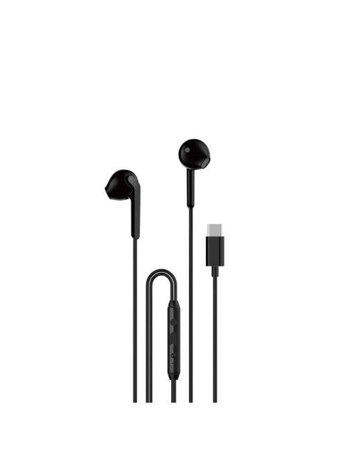 Dudao X3C in-ear wired USB-C headphones 1.2m - black