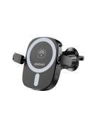 Dudao FW11 car phone holder with 15W inductive charger for air vent / cockpit - black