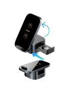 Dudao A11Pro+ inductive charger 15W 3in1 for phone / smartwatch / headphones - black