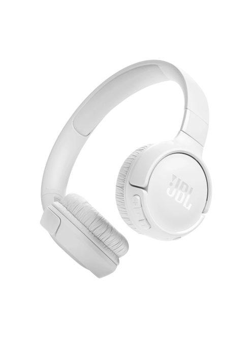 JBL Tune 520BT wireless on-ear Bluetooth 5.3 headphones - white