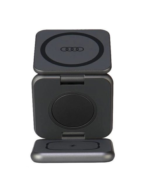 Audi Big Logo foldable inductive charger 3in1 0 - gray