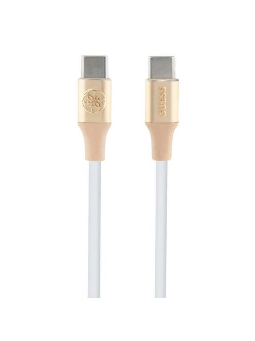 Guess Ebossed Logo USB-C / USB-C Cable 1.5m Fast Charging - Gold