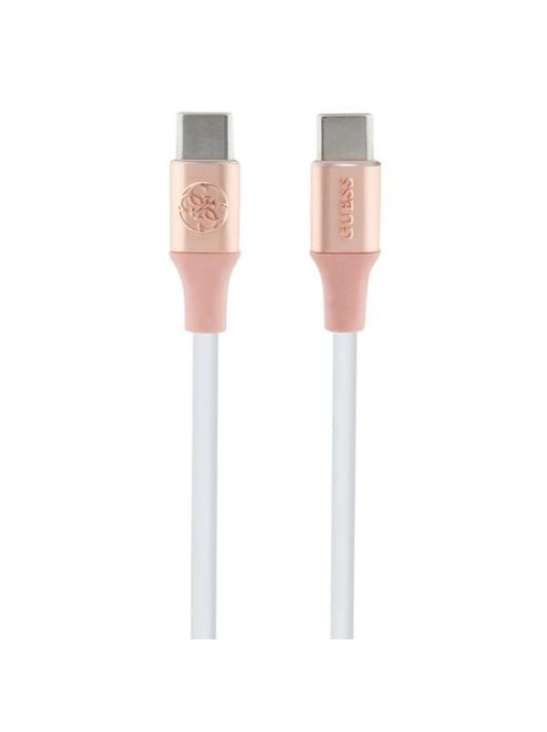 Guess Ebossed Logo USB-C / USB-C Cable 1.5m Fast Charging - Pink