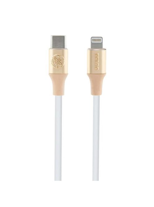 Guess Ebossed Logo USB-C / Lightning cable 1.5m fast charging - gold