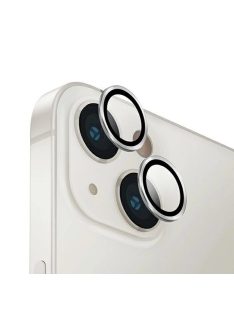   Uniq Optix Aluminum Camera Lens Protector for iPhone 14/14 Plus camera lens with applicator - silver