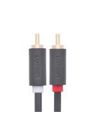 Ugreen AV104 30747 audio cable 2RCA (male) / 2RCA (male) 1m - gray