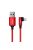 Ugreen US299 60555 angled Lightning / USB-A MFi cable 2.4A 1m - red