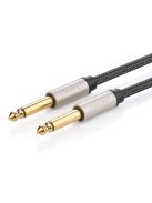 Ugreen AV128 10636 mono TS cable 6.35mm jack / 6.35mm jack 1m - gray