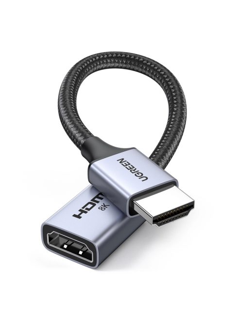 Ugreen HD165 HDMI (Male) / HDMI (Female) 8K Cable 0.15m - Gray