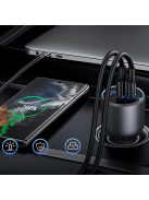 Ugreen EC705 car charger 130W 2x USB-C 1x USB-A - gray