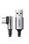 Ugreen US284 70255 USB-A (straight) / USB-C (angled) cable 3A 3m - gray