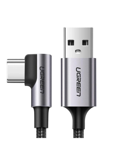 Ugreen US284 70255 USB-A (straight) / USB-C (angled) cable 3A 3m - gray