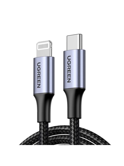 Ugreen US304 60760 Lightning - USB-C 2.0 MFi cable 1.5 m - gray