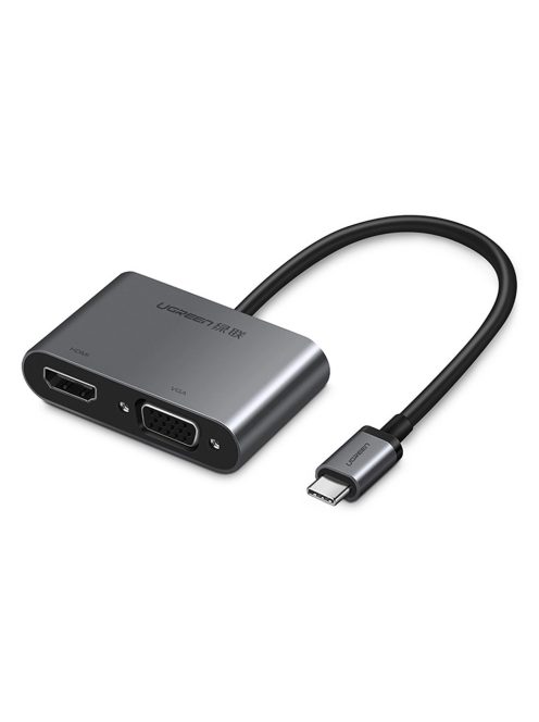 Ugreen CM162 50505 USB-C - HDMI / VGA / USB-A 3.0 / USB-C PD adapter - gray