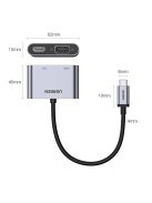 Ugreen CM162 50505 USB-C - HDMI / VGA / USB-A 3.0 / USB-C PD adapter - gray