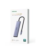 HUB Ugreen CM511 20956A 6in1 USB-C - HDMI / 3x USB-A 3.0 / SD/TF card reader - gray