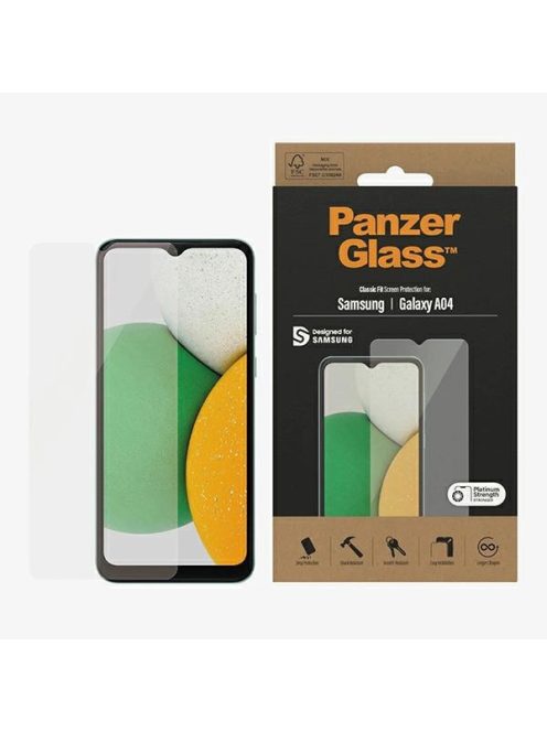 PanzerGlass Classic Fit antibacterial glass for Samsung Galaxy A04