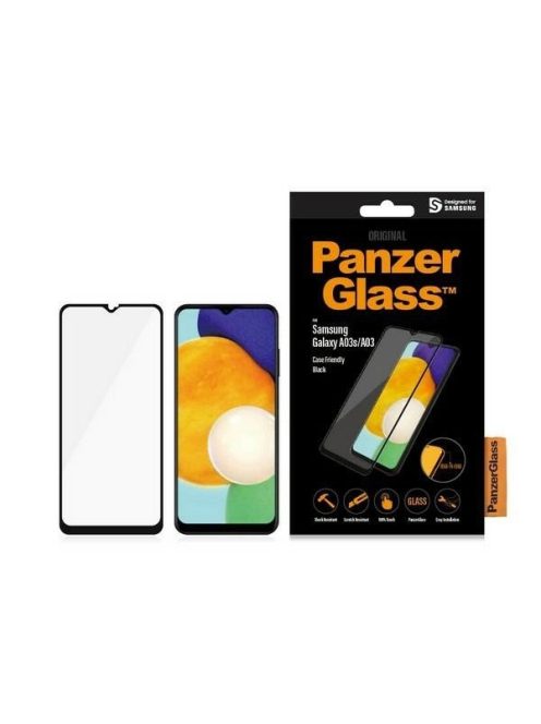 PanzerGlass E2E Regular tempered glass for Samsung Galaxy A03 - with black frame