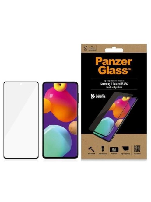 PanzerGlass E2E Regular tempered glass for Samsung Galaxy M53 - with black frame