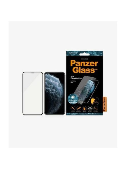 PanzerGlass E2E Super+ tempered glass for iPhone X / XS /11 Pro - with black frame