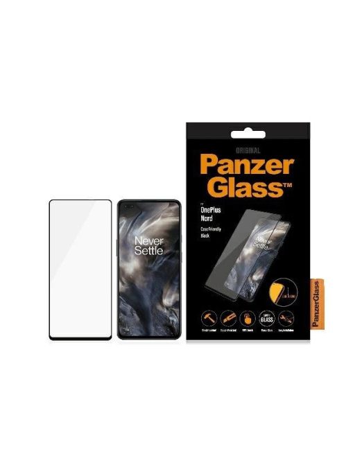 PanzerGlass E2E Super+ tempered glass for OnePlus Nord - with black frame